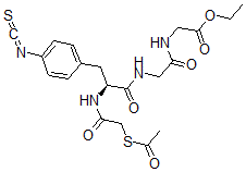 CAS#: 161876-61-5， Ethyl 2-[[2-[[(2S)-2-[(2-Acetylsulfanylacetyl)Amino]-3-(4-Isothiocyanatophenyl)Propanoyl]Amino]Acetyl]Amino]Acetate