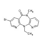 CAS#: 162109-00-4， 8-Bromo-11-Ethyl-5-Methyl-5,11-Dihydro-6H-Dipyrido[3,2-B:2',3'-E][1,4]Diazepin-6-One