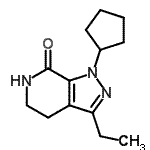 CAS#: 162142-14-5， 1-Cyclopentyl-3-Ethyl-1,4,5,6-Tetrahydro-7H-Pyrazolo[3,4-c]Pyridin-7-One