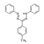 结构式 CAS# 1622-12-4, (E)-1-[(Z)-(4-甲基苯基)(苯基亚肼基)甲基]-2-苯偶氮