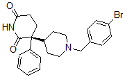 CAS#: 162661-31-6， (3R)-3-[1-[(4-Bromophenyl)Methyl]Piperidin-4-Yl]-3-Phenylpiperidine-2,6-Dione
