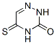 structure of CAS# 1627-37-8, 4,5-Dihydro-5-Thioxo-1,2,4-Triazin-3(2H)-One;5-Thioxo-2H-1,2,4-Triazin-3-One;St5181783;1,2,4-Triazin-3(2H)-One, 4,5-Dihydro-5-Thioxo-