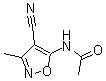 CAS 登录号：162701-90-8， N-(4-氰基-3-甲基-5-异恶唑基)-乙酰胺