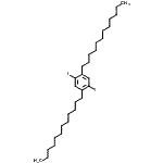structure of CAS# 162715-93-7, 1,4-Didodecyl-2,5-Diiodobenzene;1,4-Didodecyl-2,5-diiodobenzene;n / a;637033_ALDRICH