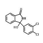 结构式 CAS# 16289-13-7, 3-(3,4-二氯苯基)-3-羟基-1-异吲哚啉酮