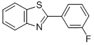 structure of CAS# 1629-07-8, 2-(3-Fluorophenyl)-Benzothiazole;Ms-1606;2-(3-Fluoro-Phenyl)-Benzothiazole;Bas 00073098