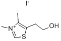 structure of CAS# 16311-69-6, 3,4-Dimethyl-5-(2-Hydroxyethyl)Thiazolium Iodide;2-(3,4-Dimethylthiazol-3-Ium-5-Yl)Ethanol Iodide;2-(3,4-Dimethyl-5-Thiazol-3-Iumyl)Ethanol Iodide