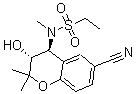 CAS#: 163163-24-4， N-[(3R,4S)-6-Cyano-3,4-Dihydro-3-Hydroxy-2,2-Dimethyl-2H-1-Benzopyran-4-Yl]-N-Methyl-Ethanesulfonamide