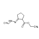 CAS 登录号：163352-83-8， 乙基(2E)-2-(甲酰基亚肼基)环戊烷羧酸酯