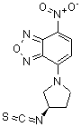 结构式 CAS# 163927-29-5, 4-[(3R)-3-异硫氰酸基-1-吡咯烷基]-7-硝基-2,1,3-苯并恶二唑