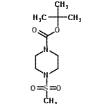 结构式 CAS# 164331-38-8, 2-甲基-2-丙基4-(甲基磺酰基)-1-哌嗪羧酸酯