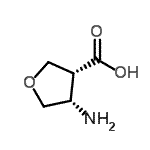 CAS#: 164916-44-3， (3R,4S)-4-Aminotetrahydro-3-Furancarboxylic Acid