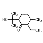 CAS#: 165327-19-5， 2-Ethyl-6-(2-Hydroxy-2-Propanyl)-3-Methylcyclohexanone