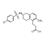 CAS#: 165537-73-5， 3-(6-{[(4-Chlorophenyl)Sulfonyl]Amino}-2-Methyl-5,6,7,8-Tetrahydro-1-Naphthalenyl)Propanoic Acid