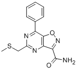 CAS#: 165611-02-9， 5-(Methylsulfanylmethyl)-7-Phenyl-[1,2]Oxazolo[5,4-e]Pyrimidine-3-Carboxamide