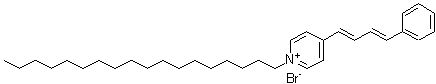 structure of CAS# 165678-32-0, 1-Octadecyl-4-[(1E,3E)-4-Phenyl-1,3-Butadien-1-Yl]Pyridinium Bromide;1-Octadecyl-4-(4-phenyl-1,3-butadienyl)pyridinium Bromide;PYRIDINIU<wbr>M,1-OCTAD<wbr>ECYL-4-(4<wbr>-PHENYL-1<wbr>,3-BUTADI<wbr>EN-1-YL)-<wbr>, BROMIDE<wbr> (1:1)