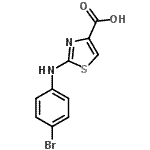 CAS#: 165682-80-4， 2-[(4-Bromophenyl)Amino]-1,3-Thiazole-4-Carboxylic Acid