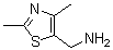 structure of CAS# 165736-07-2, 2,4-Dimethyl-5-Thiazolemethanamine;1-(2,4-Dimethyl-1,3-Thiazol-5-Yl)Methanamine(SALTDATA: 2Hcl);1-(2,4-DIMETHYL-1,3-THIAZOL-5-YL)METHANAMINE;(2,4-Dimethyl-1,3-Thiazol-5-Yl)Methanamine