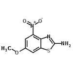 CAS#: 16586-53-1， 6-Methoxy-4-Nitro-1,3-Benzothiazol-2-Amine