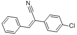 structure of CAS# 16610-81-4, (E)-alpha-(4-Chlorophenyl)Cinnamonitrile;2-(4-Chlorophenyl)-3-Phenylprop-2-Enenitrile;(Z)-2-(4-Chlorophenyl)-3-Phenyl-Prop-2-Enenitrile;2-(4-Chlorophenyl)-3-Phenyl-Prop-2-Enenitrile