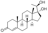 结构式 CAS# 1662-06-2, 17alpha,20beta-二羟基-4-孕烯-3-酮