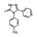 CAS#: 16629-43-9， 4-(4-Methylphenyl)-5-(4-Pyridinyl)-4H-1,2,4-Triazole-3-Thiol