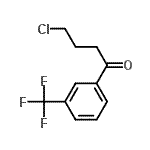 结构式 CAS# 166312-46-5, 4-氯-1-[3-(三氟甲基)苯基]-1-丁酮
