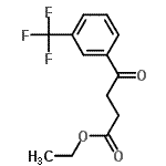 结构式 CAS# 166312-68-1, 乙基4-氧代-4-[3-(三氟甲基)苯基]丁酸酯