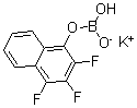结构式 CAS# 166328-07-0, (T-4)-三氟-1-萘基-硼酸钾(1:1)