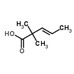 CAS#: 16642-52-7， (3E)-2,2-Dimethyl-3-Pentenoic Acid