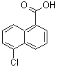 结构式 CAS# 16650-52-5, 5-氯-1-萘甲酸