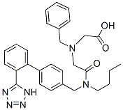 CAS 登录号：166592-21-8， 2-[[2-[丁基-[[4-[2-(2H-四唑-5-基)苯基]苯基]甲基]氨基]-2-氧代乙基]-(苯基甲基)氨基]乙酸