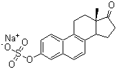 CAS 登录号：16680-48-1， 3-(磺基氧基)-雌甾-1(10),2,4,6,8-五烯-17-酮钠盐(1:1)
