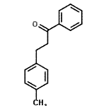 结构式 CAS# 1669-50-7, 3-(4-甲基苯基)-1-苯基-1-丙酮