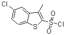 structure of CAS# 166964-33-6, 5-Chloro-3-Methylbenzo[b]Thiophene-2-Sulfonyl Chloride;5-CHLORO-3-METHYLBENZO[B]THIOPHENE-2-SULPHONYL CHLORIDE;5-CHLORO-3-METHYLBENZO[B]THIOPHENE-2-SULFONYL CHLORIDE;Chloro-3-Methylbenzo[B]Thiophene-2-Sulfonylchlori