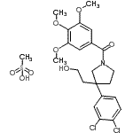 CAS#: 167262-42-2， [3-(3,4-Dichlorophenyl)-3-(2-Hydroxyethyl)-1-Pyrrolidinyl](3,4,5-Trimethoxyphenyl)Methanone Methanesulfonate (1:1)