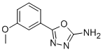 structure of CAS# 1673-44-5, 5-(3-Methoxyphenyl)-1,3,4-Oxadiazol-2-Amine;[5-(3-Methoxyphenyl)-1,3,4-Oxadiazol-2-Yl]Amine;Mls000737114;Smr000528378