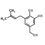 CAS#: 167504-49-6， 5-(Hydroxymethyl)-3-(3-Methyl-2-Buten-1-Yl)-1,2-Benzenediol