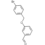 结构式 CAS# 168084-97-7, 3-[(4-溴苄基)氧基]苯甲醛