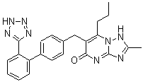 CAS#: 168152-73-6， 2-Methyl-7-Propyl-6-[[2'-(2H-Tetrazol-5-Yl)[1,1'-Biphenyl]-4-Yl]Methyl]-[1,2,4]Triazolo[1,5-a]Pyrimidin-5(1H)-One