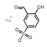 structure of CAS# 16856-04-5, Sodium 3-Formyl-4-Hydroxybenzenesulfonate;5-Sulfosalicylaldehyde sodium salt
