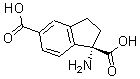 结构式 CAS# 168560-79-0, 1-氨基-2,3-二氢-1H-茚-1,5-二羧酸