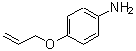 structure of CAS# 1688-69-3, 4-(Allyloxy)Aniline;[4-(allyloxy)phenyl]amine;4-(allyloxy)aniline;4-(allyloxy)phenylamine
