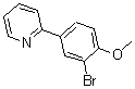 structure of CAS# 168823-65-2, 2-(3-Bromo-4-Methoxyphenyl)-Pyridine;2-(3-BROMO-4-METHOXYPHENYL)PYRIDINE, 95+%;2-(3-BROMO-4-METHOXYPHENYL)PYRIDINE