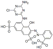CAS#: 16893-49-5， 5-[(4-Amino-6-Chloro-1,3,5-Triazin-2-Yl)Amino]-4-Hydroxy-3-[(2-Sulphophenyl)Azo]Naphthalene-2,7-Disulphonic Acid