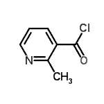 structure of CAS# 169229-06-5, 2-Methylnicotinoyl Chloride;2-Methylnicotinoyl chloride;2-methylpyridine-3-carbonyl chloride;3-PYRIDINECARBONYL CHLORIDE, 2-METHYL-