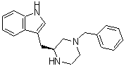 结构式 CAS# 169458-70-2, 3-{[(2S)-4-苄基-2-哌嗪基]甲基}-1H-吲哚