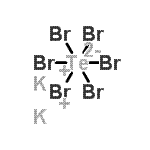 structure of CAS# 16986-18-8, Potassium Hexabromotellurate (IV);Dipotassium hexabromotellurate(2-);Potassium tellurium bromide (K2TeBr6)