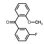 structure of CAS# 170019-17-7, (3-Fluorophenyl)-(2-Methoxyphenyl)Methanone;3-fluoro-2'-methoxybenzophenone