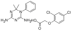 CAS#: 17008-20-7， 4,6-Diamino-1,2-dihydro-2,2-dimethyl-1-phenyl-1,3,5-triazine 2,4-dichlorophenoxyacetate
